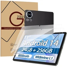 2 Pack Skyegg K15 11" Tablet Tempered Glass Screen Protector 9H HD Clear Film