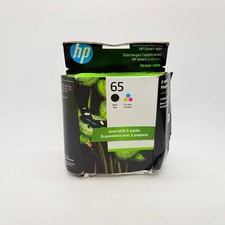 Genuine HP 65 T0A36AN Black  Tri-color Ink Cartridges OEM New. Exp 11/2026