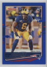 2020 Panini Donruss Rookie Press Proof Blue Josh Uche #287 u8h