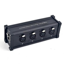 Converter DMX RJ45 CAT6 Female To 4 3Pin XLR Male Connectors Cable Audio Adaptor