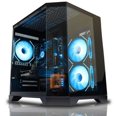 Schwarz Gaming PC Core i7 RGB Desktop PC 32GB RAM 1TB HDD SSD RTX 3050 WIN11 WIFI