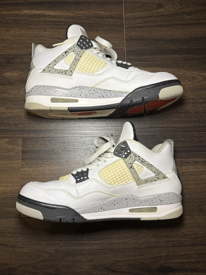 Size 8 - Jordan 4 Retro OG Mid White Cement - Image 3 of 4