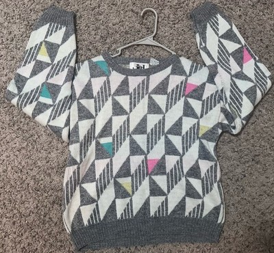 Jed vintage geometric pattern sweater 1980s or 1990s Size Large