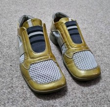 Prada Women Shoes Vintage Prada Sport Linea Rossa Neon Yellow Mesh Sneakers Sz 6