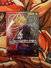 Dress Card Game Sabo Leader Parallel OP05-001 Gold Lettering