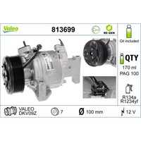 Kompressor Klimaanlage Valeo 813699 FüR Smart Renault Fortwo Forfour Twingo III