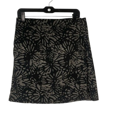 Ripskirt Hawaii Women s Medium Black Gray Abstract Floral Beach Surfing Skirt