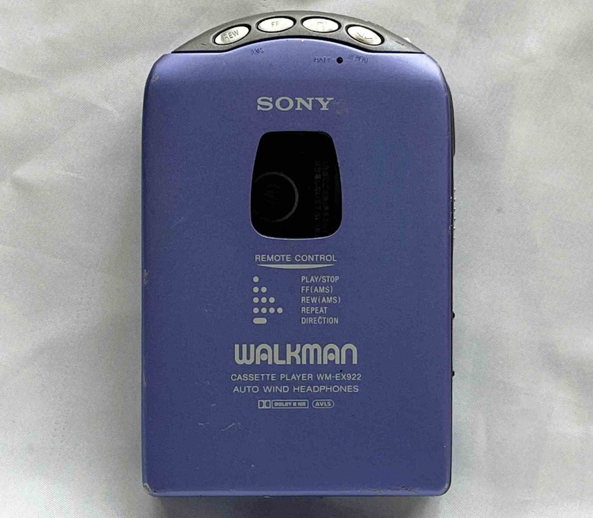 SONY WM-EX922 1997 Walkman Purple Vintage Cassette Player Tested