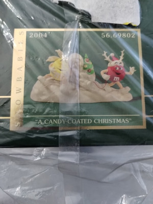 Snow Babies Dept 56 M&Ms Candy Coated Xmas 