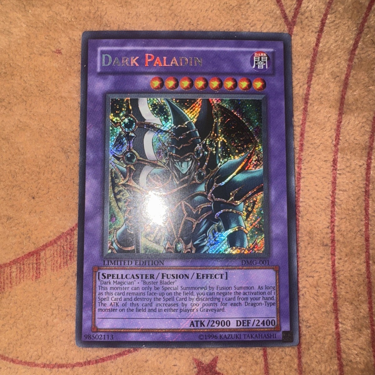 YUGIOH Dark Paladin DMG-001 LIMITED EDITION SECRET RARE ALTERNATE ART LP