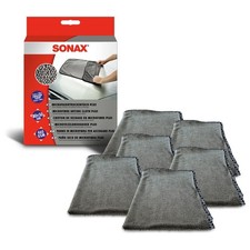 6x SONAX MICROFASER TROCKEN TUCH PLUS 80x50cm 460GSM TROCKNUNGSTUCH