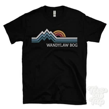WANDYLAW BOG RETRO LOGO PARODY T-SHIRT ellingham northumberland england