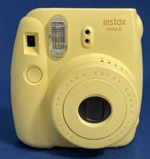 Fujifilm Instax Mini 8 Instant Film Camera Pastel Yellow - Tested, Working