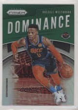 2019-20 Panini Prizm Dominance Green Prizm Russell Westbrook #23 1u6