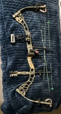 Bowtech Allegiance VFT Compound Bow Camo Aluminum with Sight and Stabilizer 