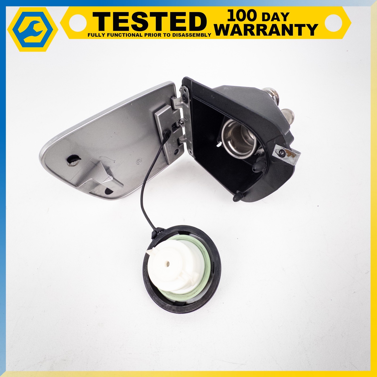 05-13 CHEVROLET CORVETTE C6 FUEL DOOR LID GAS TANK COVER LOCK ACTUATOR SILVER OE