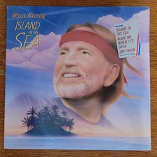 Willie Nelson SEALED Island In The Sea LP Promo Sticker FC 40487 Vinyl 1987 MINT