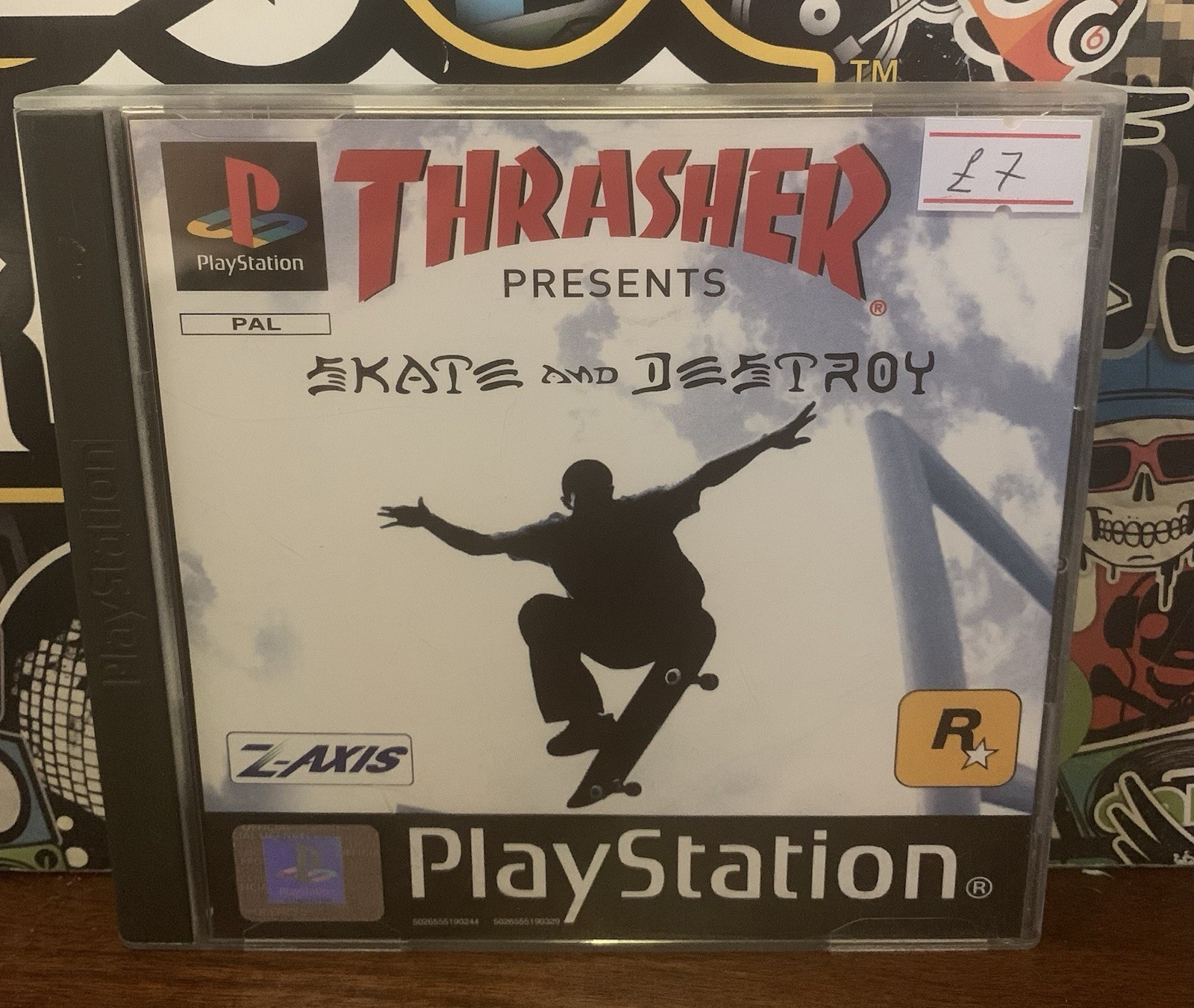 Thrasher: Skate and Destroy (Sony PlayStation 1, 1999) No Manual Black Label PAL