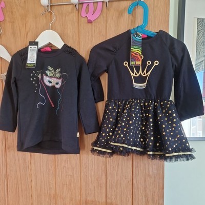 Me Too 1-2 Jahre Glitzer Kleid + Top. Neu mit Etikett