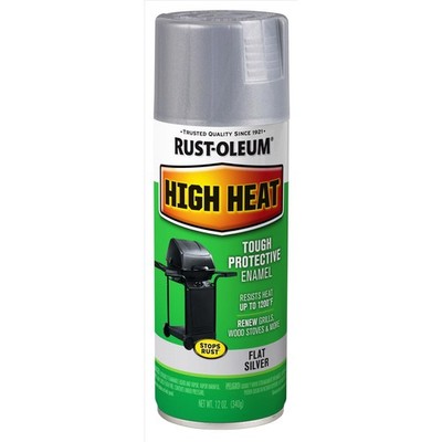 Rust-Oleum Specialty Satin Silver High Heat Spray Paint 12 oz.