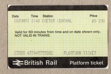 Exeter Central S02 - APTIS platform ticket - final example from S02(region ex WR