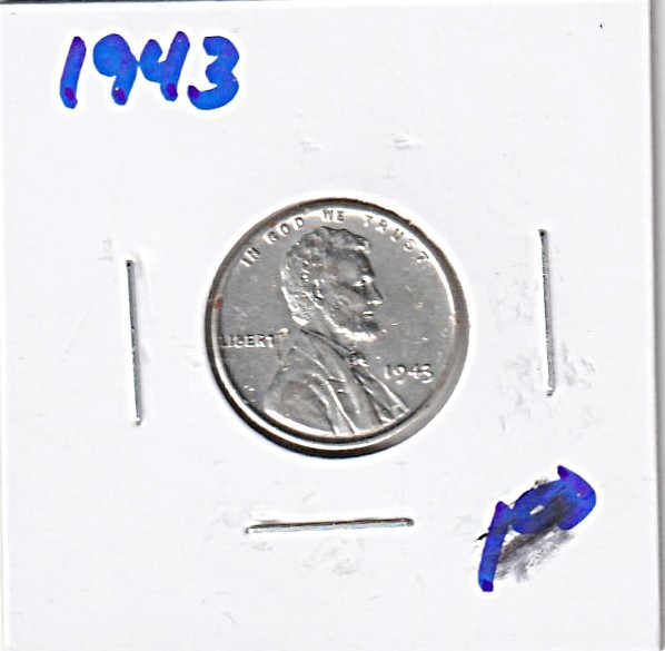 1943-P Steel Lincoln Wheat Cent  #403