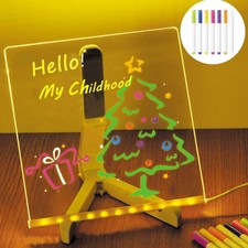 LED Note Board with Colors for Kids, Light LED Drawing Board 7.9  7.9 Light up
