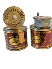 VINTAGE MARRYAT 9A flyfishiReel EXTRA BOBINA colore BRONZO E CUSTODIA PROTETTIVA.