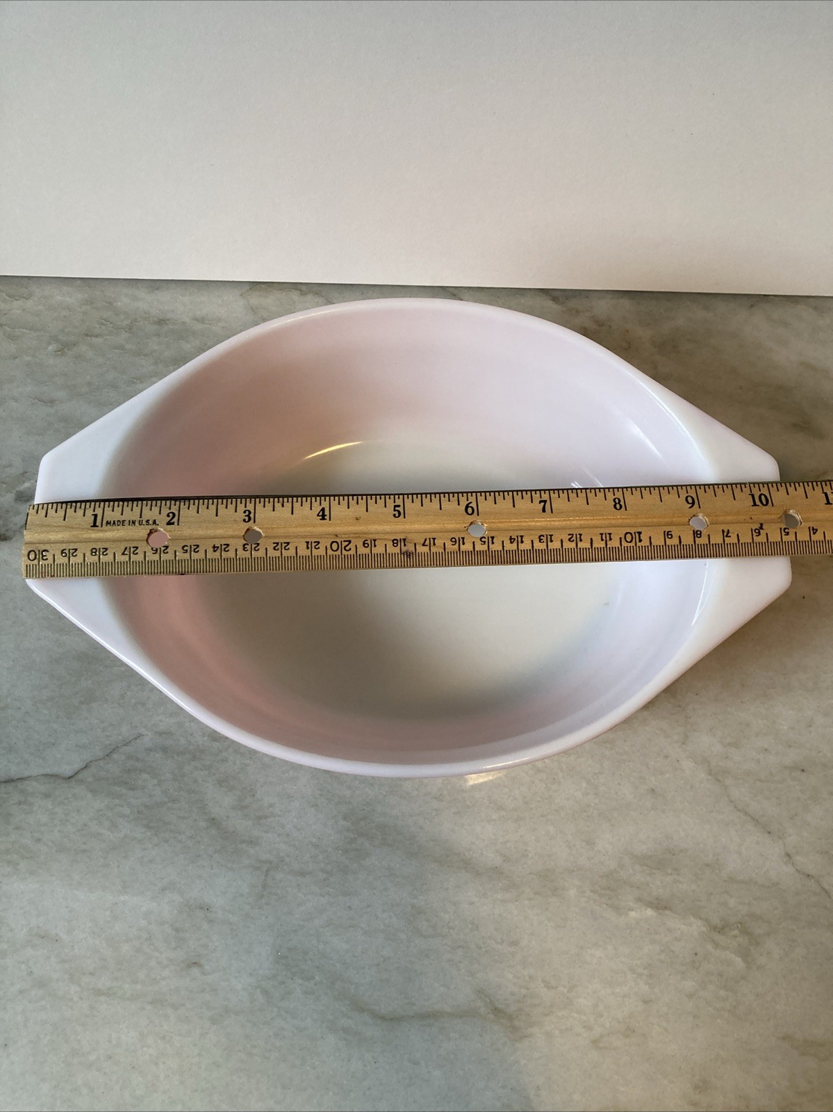 PYREX Pink Daisy Casserole Baking Dish No Lid 043 1.5 Quart oval Vintage USA