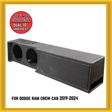 QPower QBOMB 19- 24 Dual 10" Sealed Woofer Car Enclosure for Dodge Ram Crew Cab