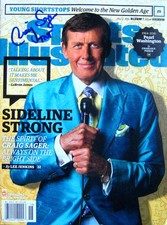 Craig Sager - TNT Broadcaster - Autographed Sports Illustrated - 5/2/16 No Label