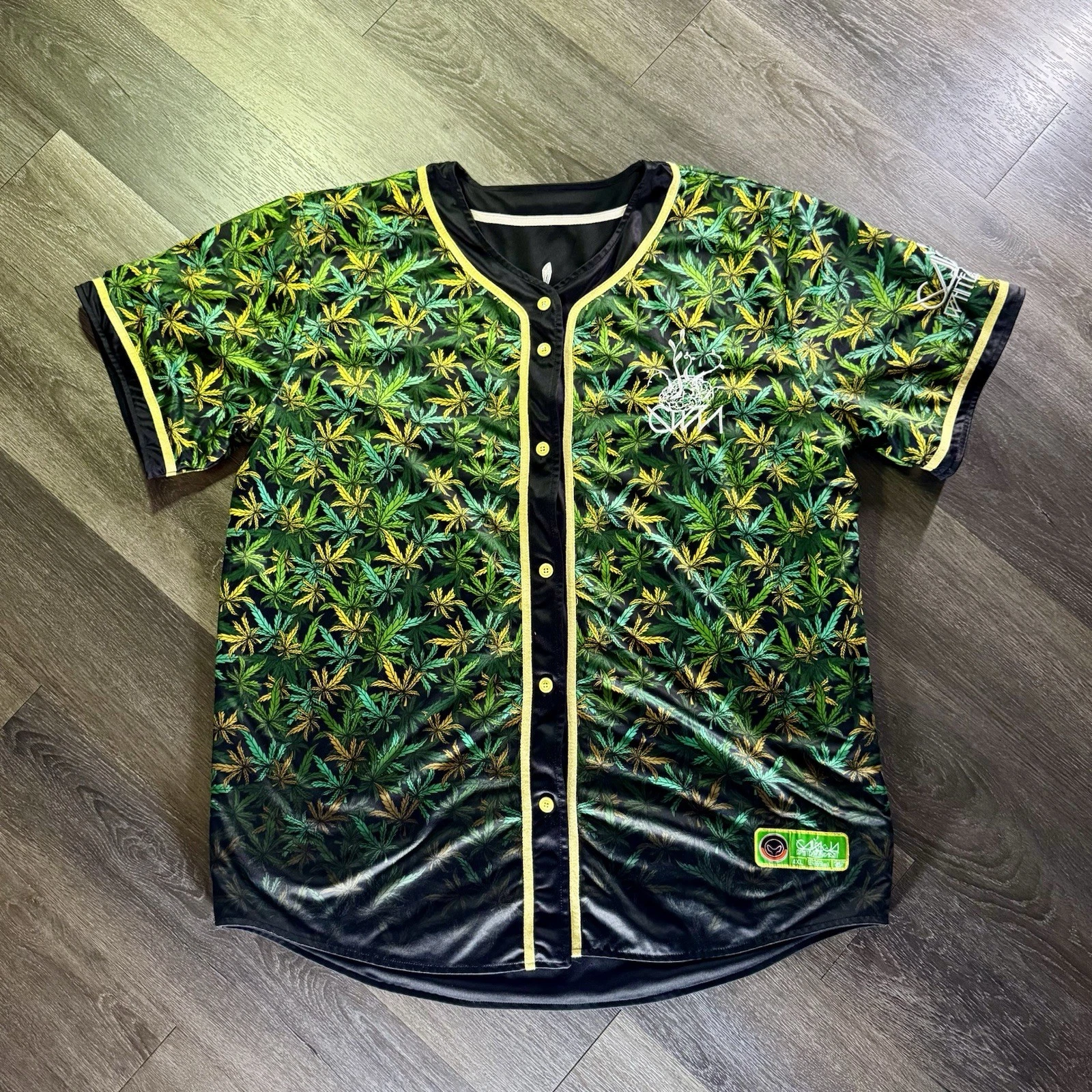 Ganja White Night Button Up Jersey