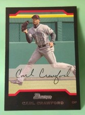 2004 Bowman - Carl Crawford #56 - Tampa Bay Devil Rays 