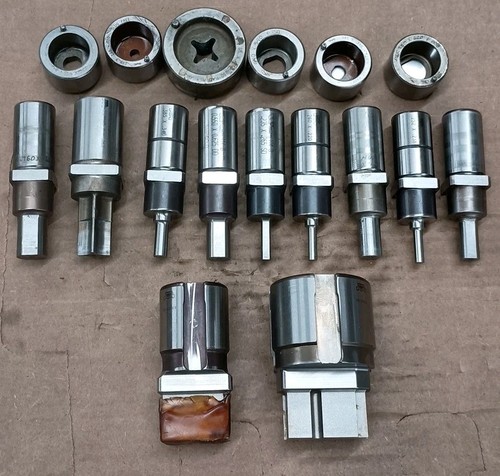 Lot of 15 Pcs  MATE & Wilson Tool Punches / Dies 