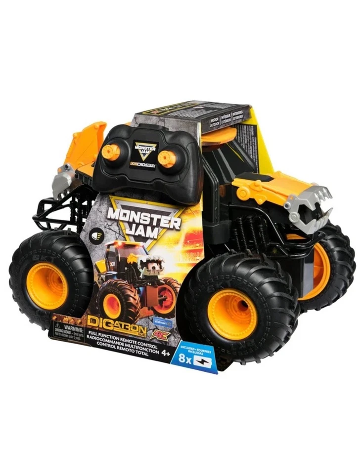 Monster Jam JCB DIGATRON Monster Truck RC | 1:15 Scale | Indoor/Outdoor - Image 2 of 4