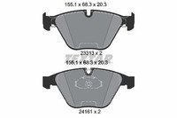 Textar Bremsbelagsatz, Scheibenbremse 2331303 FüR BMW