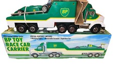 1993 BP Toy RACE CAR CARRIER Truck Trailer -Limited Edition Series New Old Stock