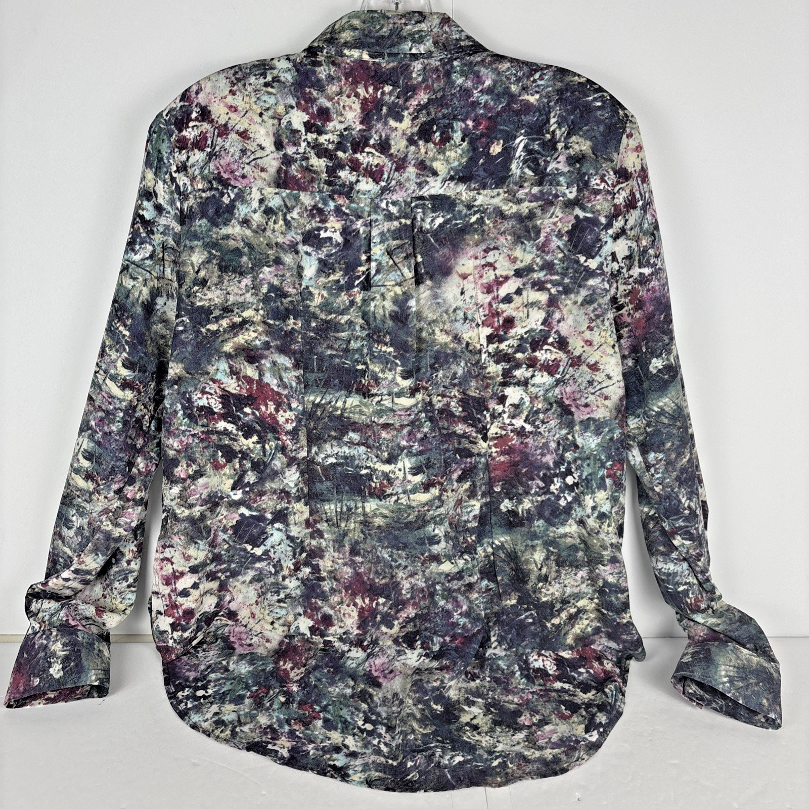 Philosophy Abstract Print Button Front Blouse Top… - image 2