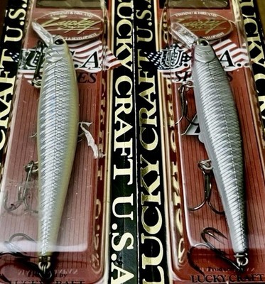 2 Lucky Craft Slender Pointer 97 MR SP Jerkbait Fish Lures MIXED COLORS - NEW