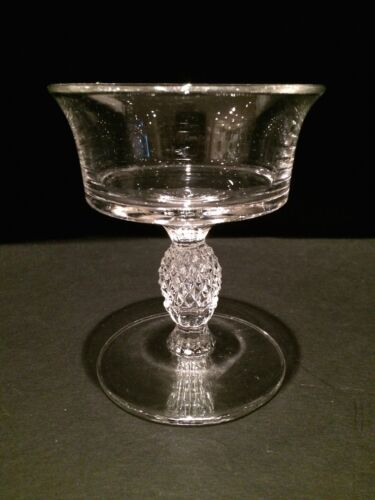 HEISEY Glass Plantation Pattern Pressed 6 oz Sherbet Champagnes Martini - Picture 1 of 7