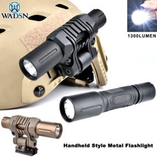 Tactical Metal Helmet Light Scout Handheld Flashlight illuminator device