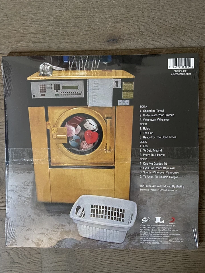 Shakira Laundry Service 2 LP opaque yellow vinyls (double album vinyle jaune)  - Photo 4/4