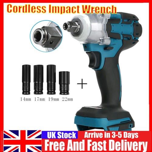 For Makita 18V Battery Impact Wrench Brushless Driver Cordless Rattle