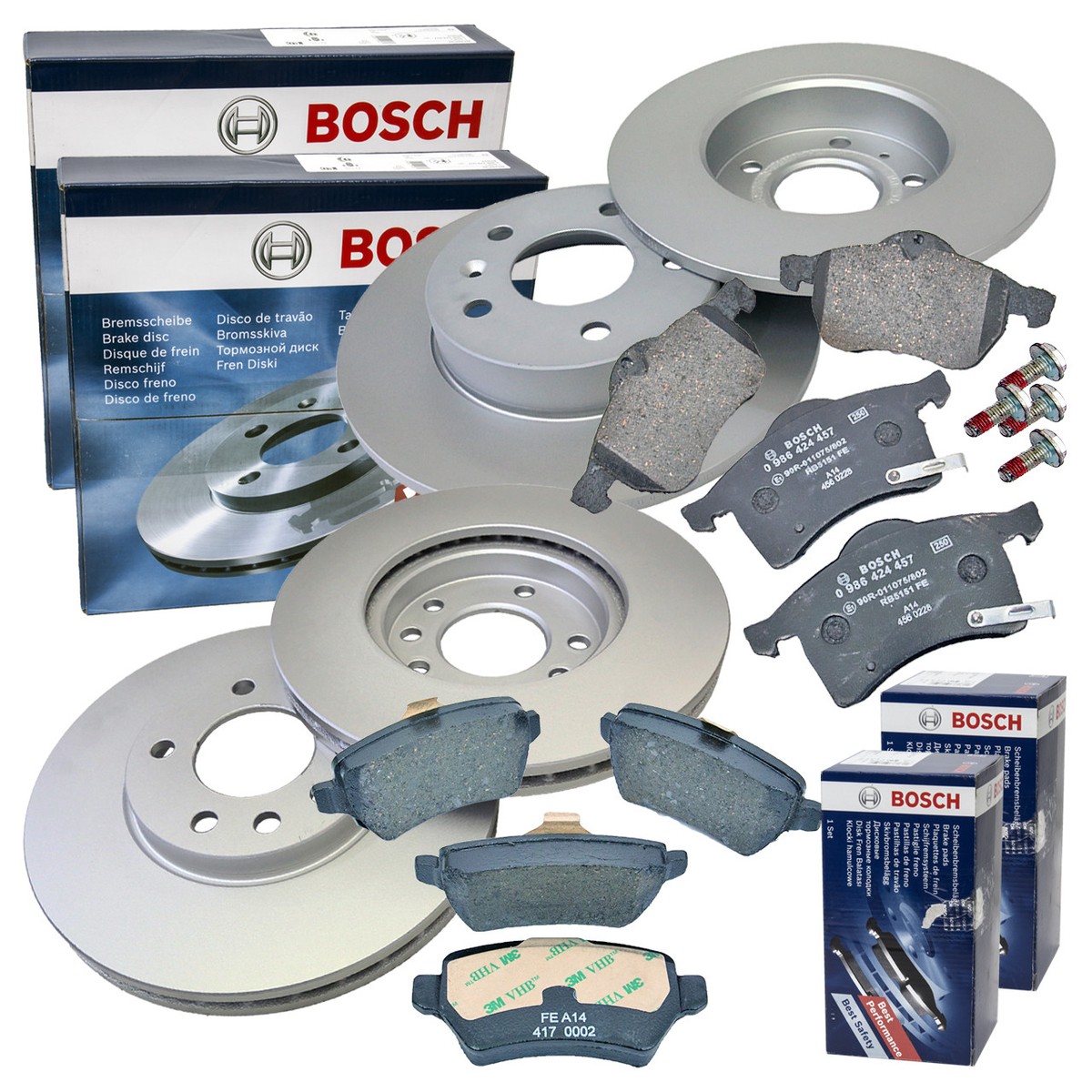 Bremsscheiben Vorne RIDEX Bremsenset Vorne 266mm - Belüftete Bremsscheiben + Bremsbeläge RIDEX Bremsscheiben Beläge