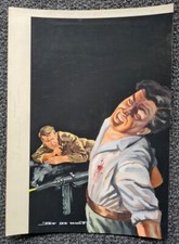 1966 JEF DE WULF + JEAN LAUNE SUPERBE GOUACHE ORIGINALE SIGNÉE CHACUN SA TERREUR