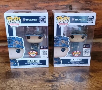 2 Funko POP Female Marine in Combat Uniform USMC Vinyl Figures  New/Unopened! | eBay
