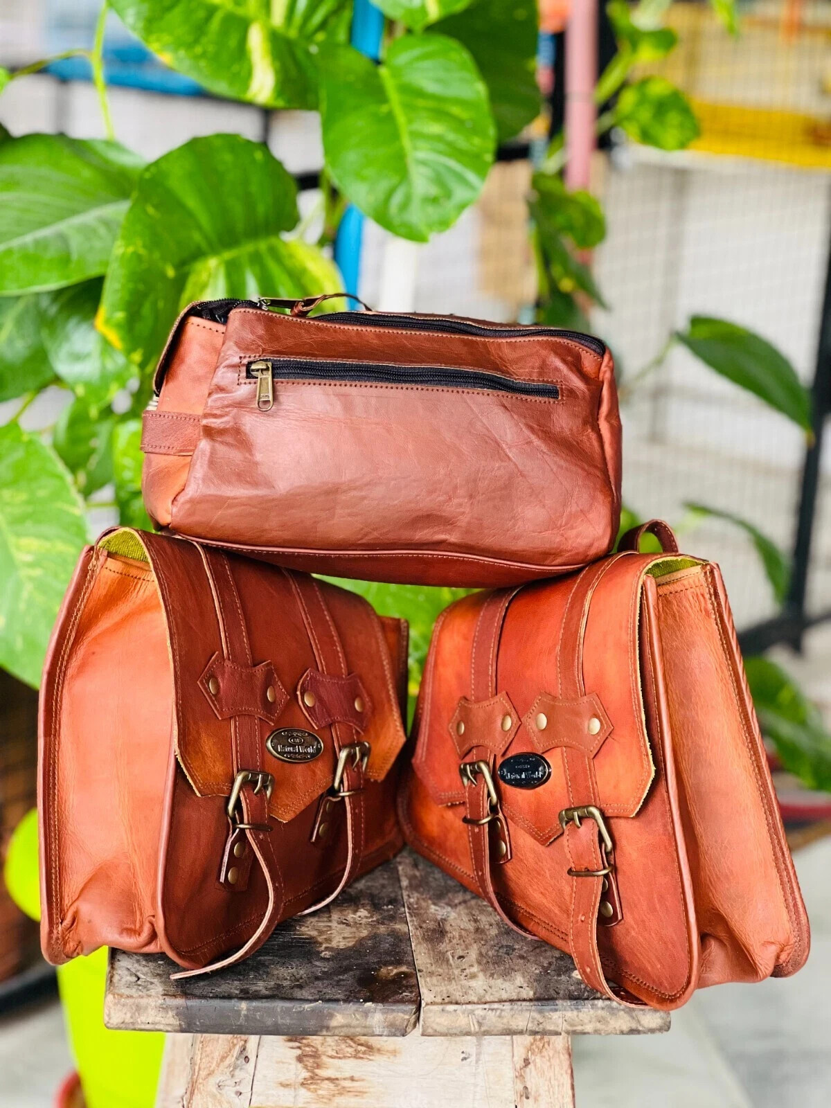 Genuine Goat Made By Expert Satchel Black motorcycle Advance bag Surprise Gift