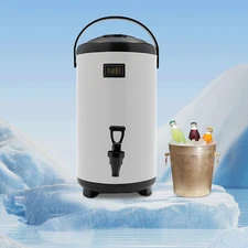 12L Stainless Steel Insulated Beverage Dispenser Cold and Hot Drinks Container