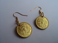 SET UOMO e DONNA coordinato 10 lire repubblica italiana gemelli pendente orecch.