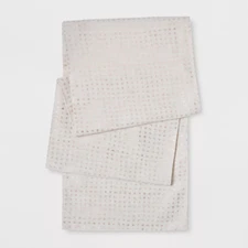 Table Runner - Cream - 108"x14" - Project 62 - NWT - Cream with bronze pattern 